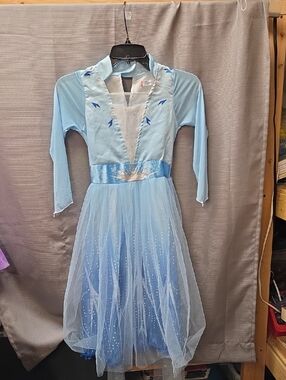 Girl’s Frozen’s Elsa Ice Queen Costume Dress Princess Sz 140 CM, US 10
